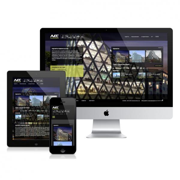 AEC Construction - responsive web site